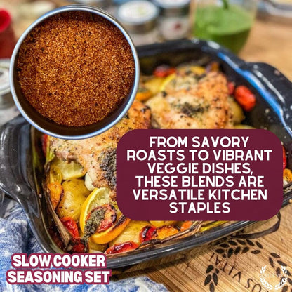 Slow Cooker Seasonings - 6 Spice Blends Gift Set-4