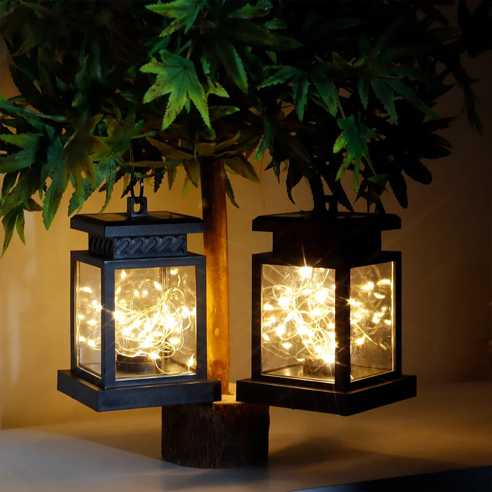 Set of 2 Solar Lantern Lights-4
