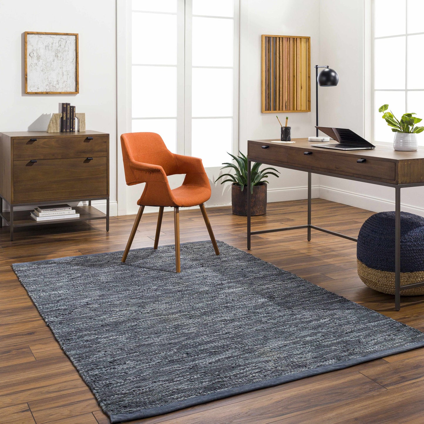 Aneko Gray Area Rug - Clearance-1
