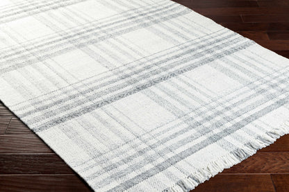 Inara Gray Plaid Area Rug - Clearance-2