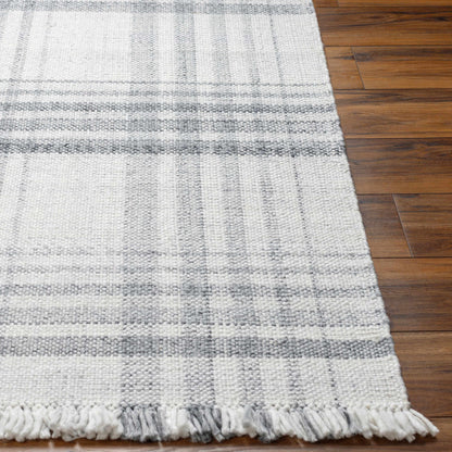Inara Gray Plaid Area Rug - Clearance-4