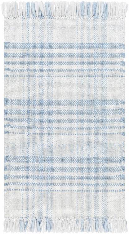 Inara Blue Plaid Area Rug-0