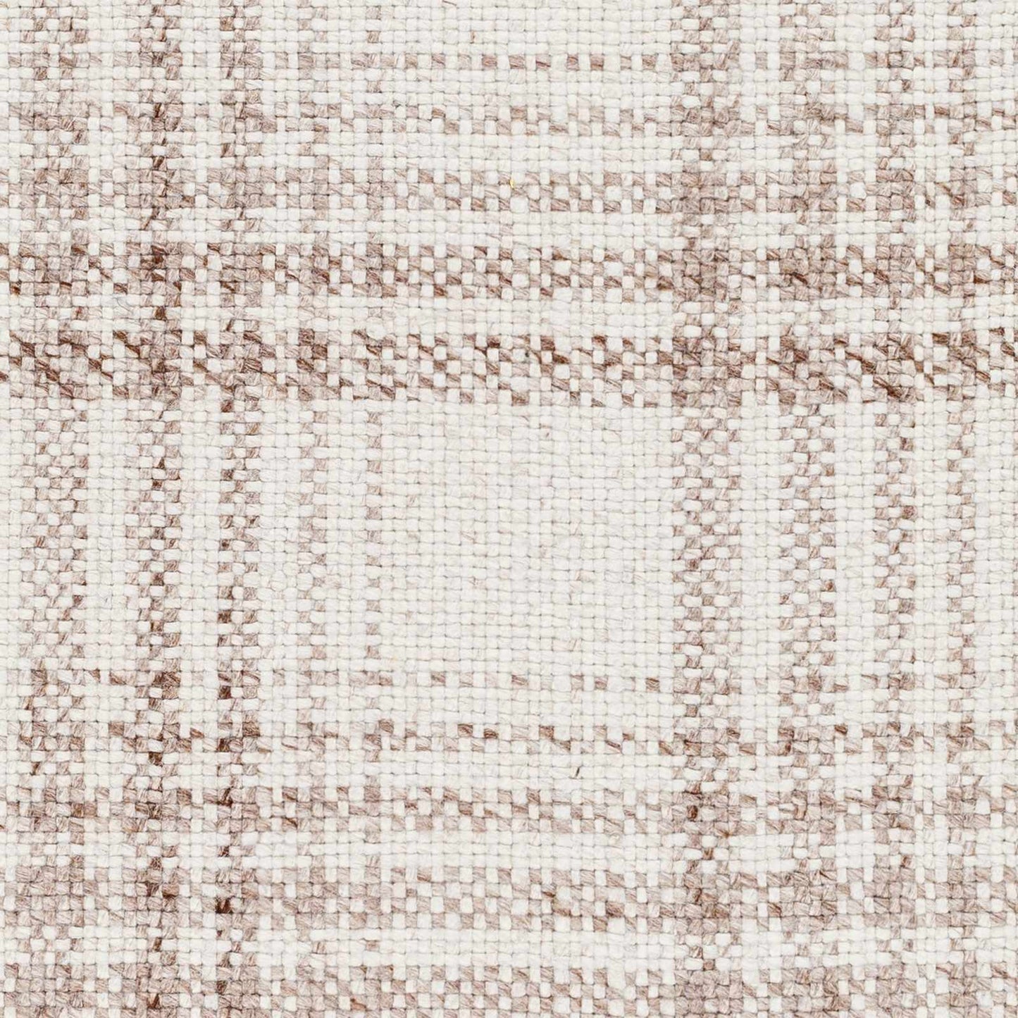 Inara Light Brown Plaid Hand Woven Area Rug-3