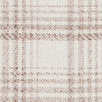 Inara Light Brown Plaid Hand Woven Area Rug-3