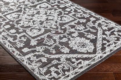 Black Derya Area Rug - Clearance-2