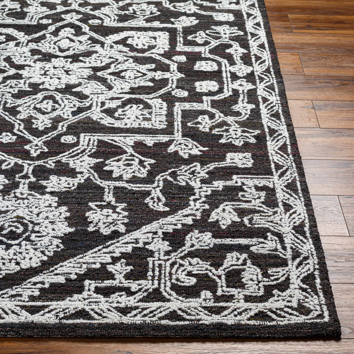 Black Derya Area Rug - Clearance-4