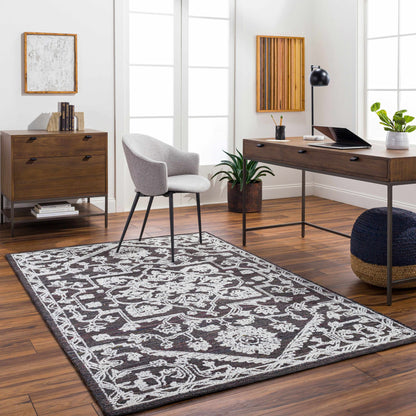 Black Derya Area Rug - Clearance-1