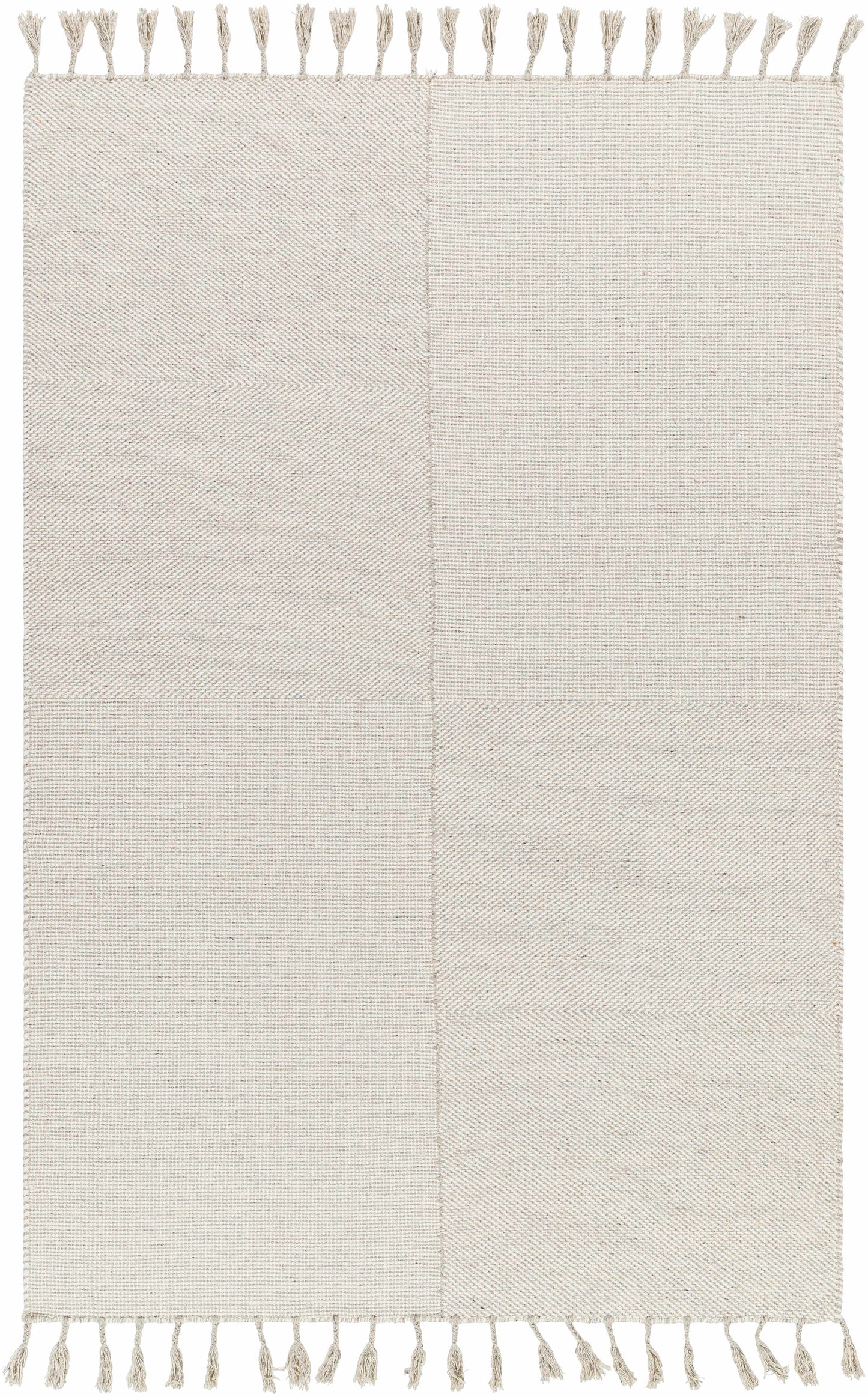 Abhay Cream Wool Area Rug - Clearance-0