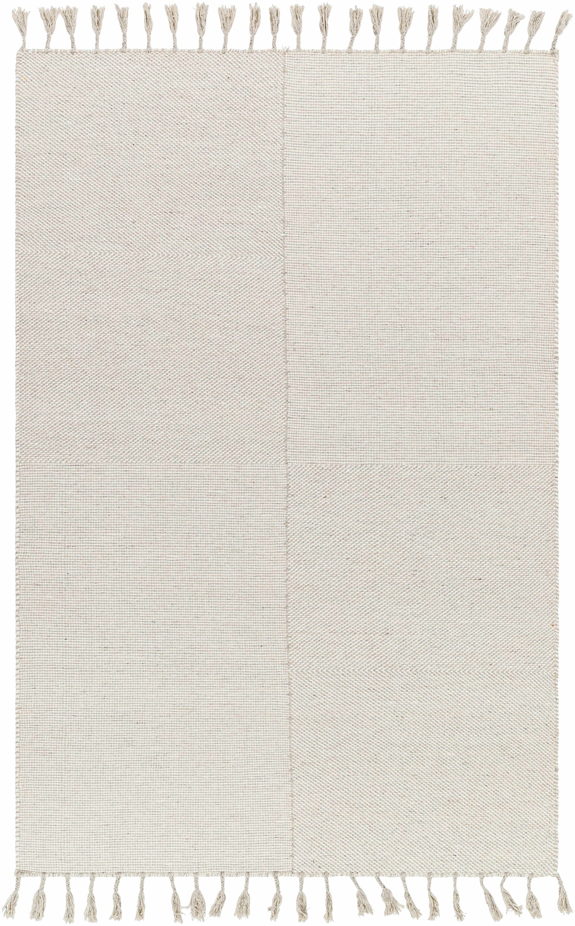 Abhay Cream Wool Area Rug - Clearance-0