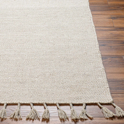Abhay Cream Wool Area Rug - Clearance-3