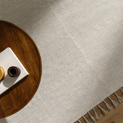 Abhay Cream Wool Area Rug - Clearance-2
