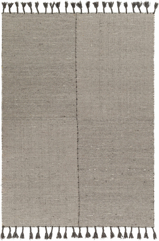 Abhay Gray Wool Area Rug - Clearance-0