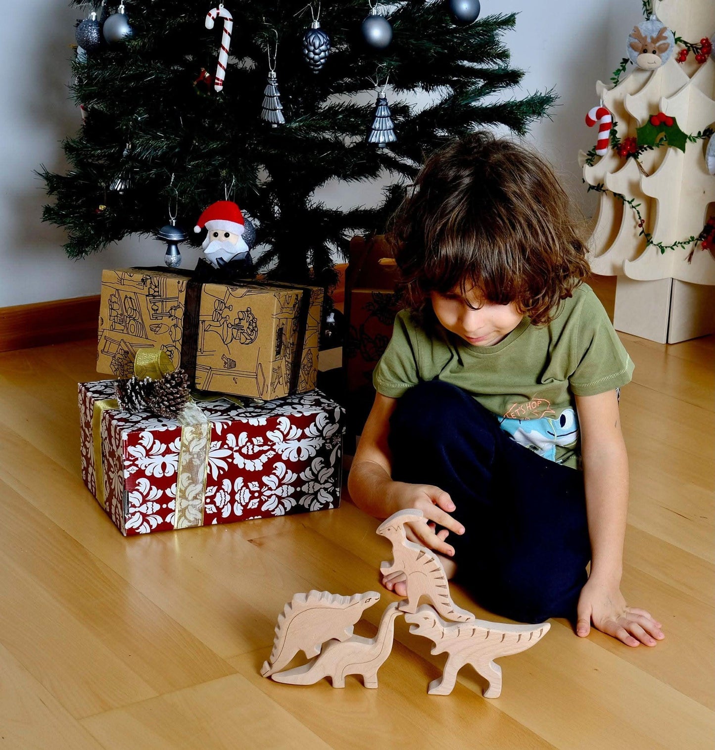 Wooden Dinosaur Set-0