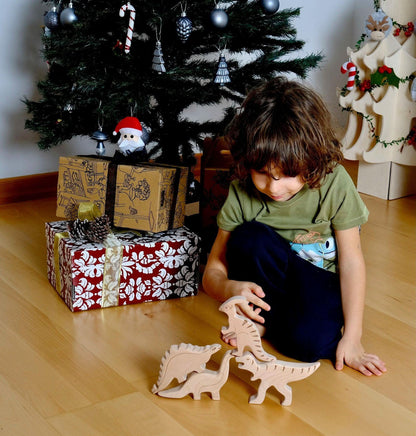 Wooden Dinosaur Set-0