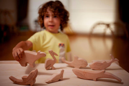Wooden Ocean Animals Set-4